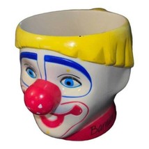 Vintage Mug Ringling Brothers Barnum and Bailey Circus Clown Face Plasti... - $11.85