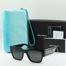 DOLCE&amp;GABBANA DG6184 501/87 Black/Dark Gray 52-18-145 Sunglasses New Authentic - £137.85 GBP