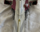 2001 HASBRO Star Wars Obi Wan Kenobi JEDI Starfighter Ship CW Revenge - $19.75
