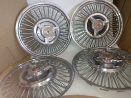 Set OEM Single 13&quot; Wire Spinner Hub Cap WheelCover 1964-1966 Ford Falcon  - $222.75