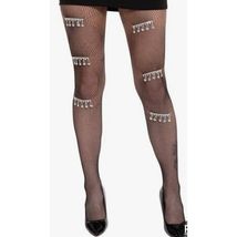 4 Pairs-Adult-Small to Large Women's Rhinestone Teardrop Fishnet Pantyhose NEW - $26.60