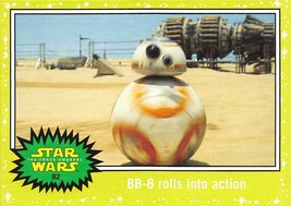 2015 Topps Star Wars Journey To The Force Awakens GREEN #82 BB-8 Rolls Into  - £0.75 GBP