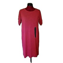 Lucky Brand T Shirt Dress Wine Mulberry Women Knit Flutter Sleeves Size ... - £40.25 GBP