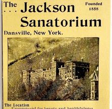 Jackson Sanatorium New York 1894 Advertisement Victorian Mental Health A... - $27.87 CAD