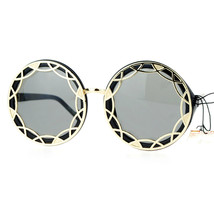Designer Outline Framed Fashion Sunglasses Womens Oversized Round - £10.40 GBP
