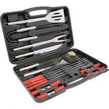 Barbecue Tools Set 19PC BBQ Tools Set in Blow Case by Chefmaster - £27.13 GBP