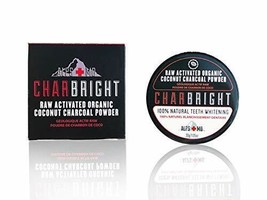 Charbright Organichite Activated Charcoal Teeth Wning Powder Coconut Alps Md - £7.19 GBP