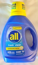 all Fresh &amp; Clean 4-In-1 Liquid Laundry Detergent, Sunshine Fresh, 40 Fl. Oz. - £7.07 GBP