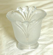 Crystal Clear Frosted Tealight Votive Candle Holder - $12.86