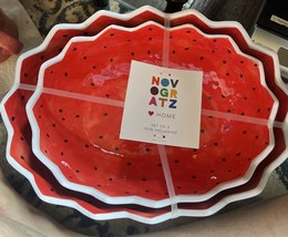 Novogratz Melamine Watermelon Serving Bowl Nested Set - New With Tags - $29.69