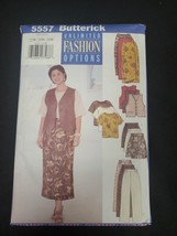 Butterick 5557 Sewing Pattern Misses Top Skirt Shorts Pants Size 22W-26W... - $90.82 MXN