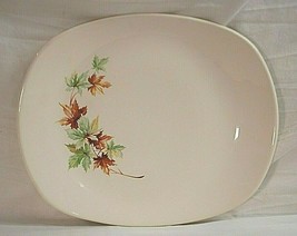 Maple Leaf by Salem 13-1/2&quot; Oval Serving Platter Autumn Leaves Coupe No Trim - $46.52