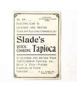 Slade&#39;s Quick Tapioca Pudding 1897 Advertisement Victorian Dessert ADBN1A5 - $19.99
