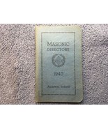 MASONIC DIRECTORY OF ANDERSON IN - 1940 - Fraternal Organizations - Free... - $33.91 CAD