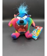 Looney Tunes Taz Tie-dye Rainbow Sitting 6&quot; licensed  Plush Toy Factory - £10.40 GBP