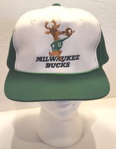 Vintage Milwaukee Bucks NBA Snapback Trucker Hat Cap Official License 1970&#39;s - £31.38 GBP