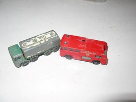 VINTAGE LESNEY DIECAST - TANKER TRUCK / FIRE TRUCK- FAIR -SR147 - $5.22