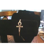 Adjustable Gold tone Egyptian Cross Cord Bracelet - $10.81 CAD