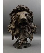 Mark Hopkins 1994 &quot;Guardian Of The Plains&quot; Limited Ed Bronze Lion Head S... - $3,532.44 CAD