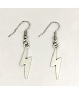 LIGHTNING BOLT EARRINGS 1&quot; Charm Glam Electric Harry Potter Thunder Powe... - $146.36 MXN