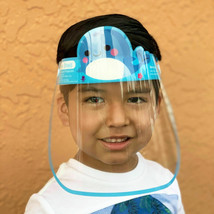 Reusable Kids Face Shield  Visor, Washable Safety Clear Anti Fog Mask 10... - £8.64 GBP