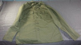 1978 Vietnam Era OG-507 Olive Green Utility POLY/COTTON Man&#39;s Shirt 14.5 X 31 - £28.39 GBP