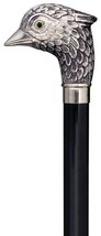 Walking Cane - Men's imported English golf shaped silver finish bird head handle - £65.54 GBP