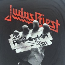 Judas Priest British Steel World Tour Concert T-Shirt Men’s 2XL Black 24... - $16.83