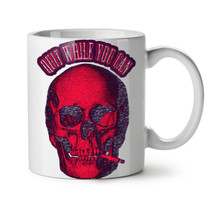 Quit Smoking Death NEW White Tea Coffee Mug 11 oz | Wellcoda - £18.14 GBP