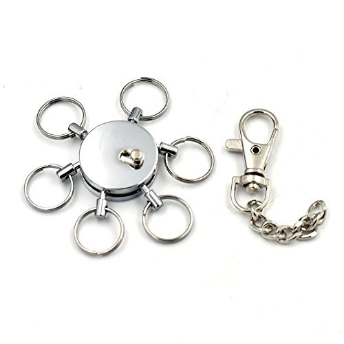 Fujiyuan 1 PC Hook Swivel Multi Removeable Detatchable Key Ring Clip Rel... - $5.44