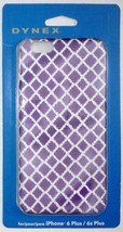 NEW Dynex iPhone 6 PLUS/6s+ Tile Pattern Phone Case Purple/White cute diamond - £4.73 GBP