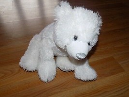 Build A Bear Workshop BAB White Plush Polar Bear Silver Snowflake Winter... - $22.00
