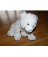 Build A Bear Workshop BAB White Plush Polar Bear Silver Snowflake Winter... - $22.00