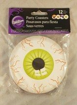 Wilton 2104-2368 Eyeball Printed Coasters (12 Coasters in package) Halloween - £1.57 GBP