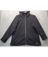 Calvin Klein Golf Performance Jacket Women 2X Black Fleece Quick Dry Scr... - $24.25