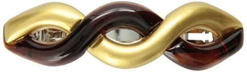 Caravan French Tortoise Shell and Gold Twist Barrette - $17.82