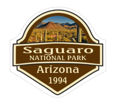 12&quot; saguaro national park arizona 1994 bumper sticker decal usa made - £24.04 GBP