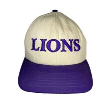Lions Hat Baseball Cap Purple Adjustable Made in USA Stylemaster *Stains - £6.29 GBP
