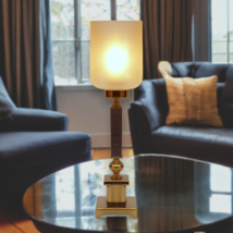 Art Deco Country House Brass Lamp &quot; Towering Brass &quot; Table Lamp Desk - $5,394.26 MXN