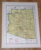 1943 Vintage Wwii Map Of Arizona / Alabama - £14.99 GBP