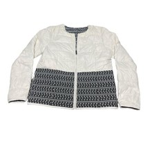 Hatley Reversible White Puffer Black Heart Sweater Print Scoop Size Medi... - $32.71