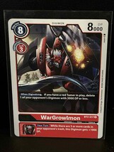 WarGrowlmon - BT2-017 - R Release Special Booster Ver.1.0 Digimon Lightl... - $0.98