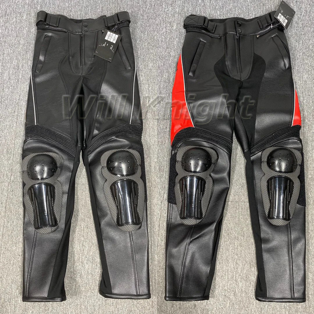 Motorcycle Dain PU Synthetic Leather Riding Pants Moto Racing Trousers - £91.90 GBP
