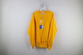 Deadstock Vintage 80s Streetwear Womens XL Blank Crewneck Sweatshirt Gold USA - £47.55 GBP