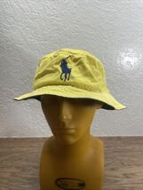 Ralph Lauren Polo Yellow Blue Bucket Hat Men's Size L /XL Beach Vacation... - $49.49