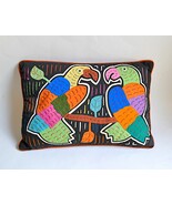 Mola Throw Pillow 16 x 11 Parrots Birds Sham Accent Embroidered Guna Kun... - $710.62 MXN Mola Throw Pillow 16 x 11 Parrots Birds Sham Accent Embroidered Guna Kun... - $710.62 MXN