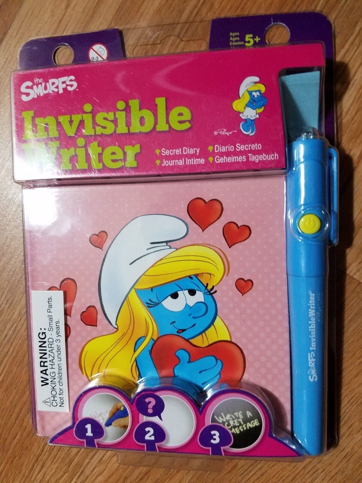 Smurfs Invisible Writer Smurfs Secret Journal Smurfette - $6.85