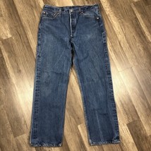 Vintage Y2K Levis 501 Jeans Men’s 36x33 Button Fly Straight Leg USA Actu... - $40.00