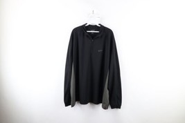 Vintage Woolrich Mens 2XL Spell Out Script Knit Half Zip Pullover Sweater Top - $39.55