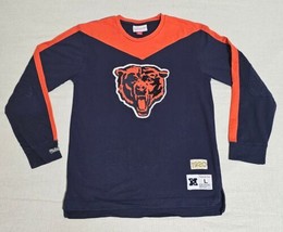 Chicago Bears Shirt Mitchell &amp; Ness Throwback Long Sleeve Youth Size Large 14/16 - $17.81